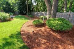 Mulching and bed edging